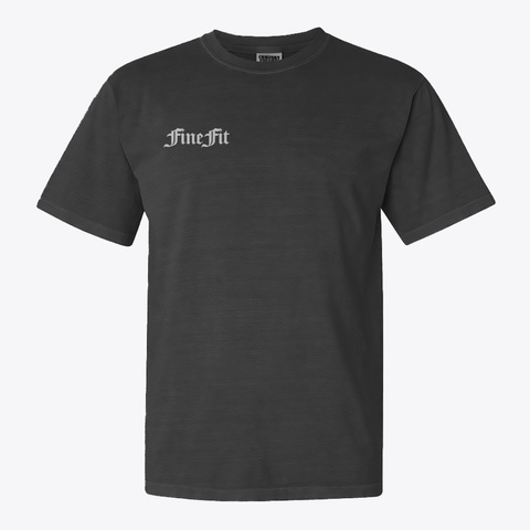Fine Fit  Black T-Shirt Front