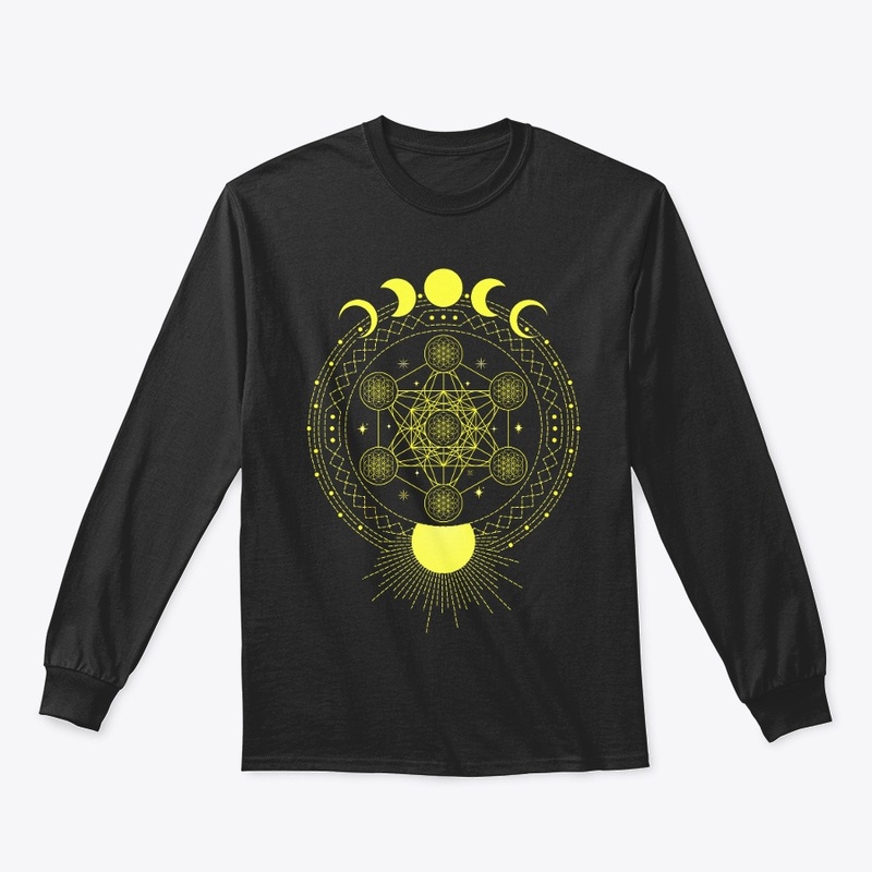 Sacred Geometry Sun & Moon Gift T-Shirt 