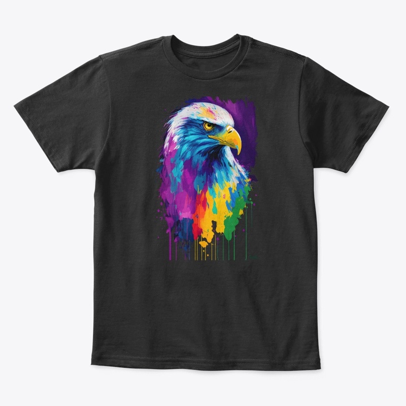 Colorful Vibrant Eagle | Rightward look