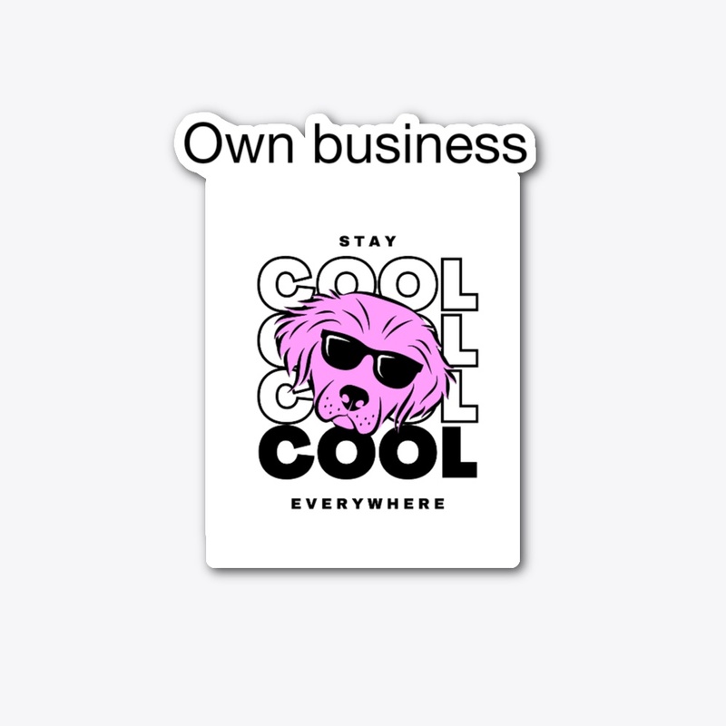 Own Business Red T-Shirt with Unique Gr.