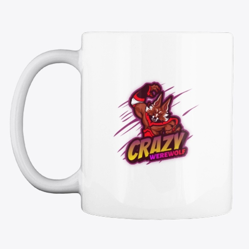 cartoon logo design: crazy werewolf