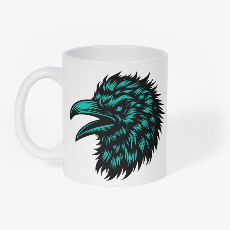 Majestic Crow Head Graphic