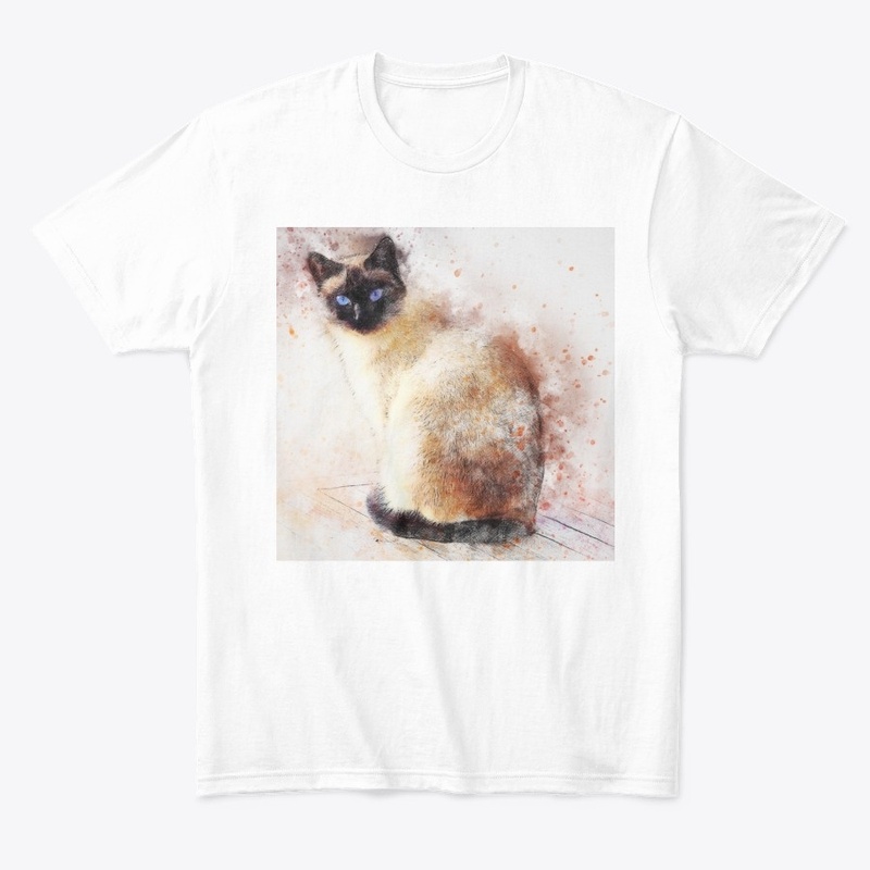 beautiful cat portrait t shirt