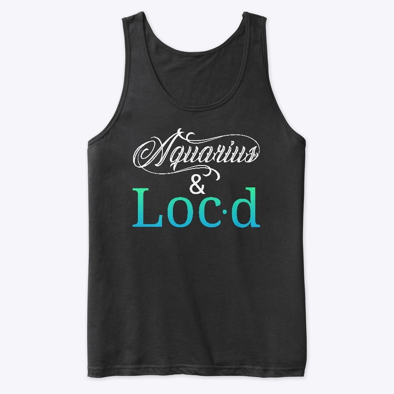 Aquarius & loc'd zodiac tee shirt