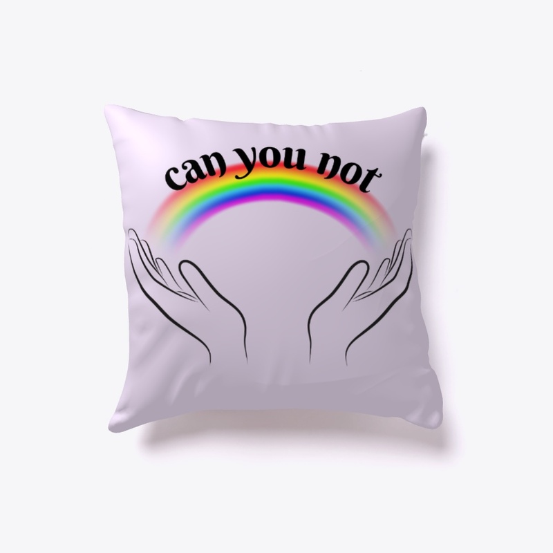 Can You Not Rainbow Hands Palm Design