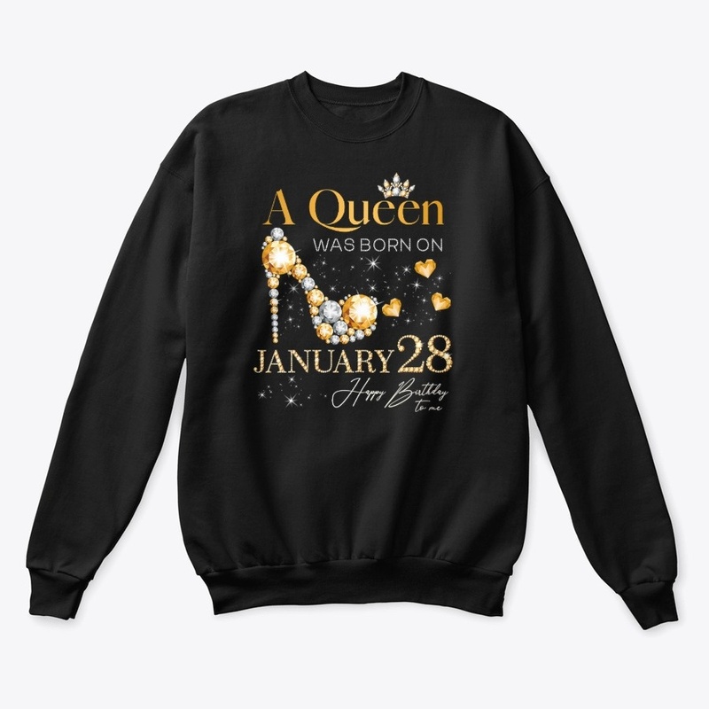 Womens A Queen Was Born on January 