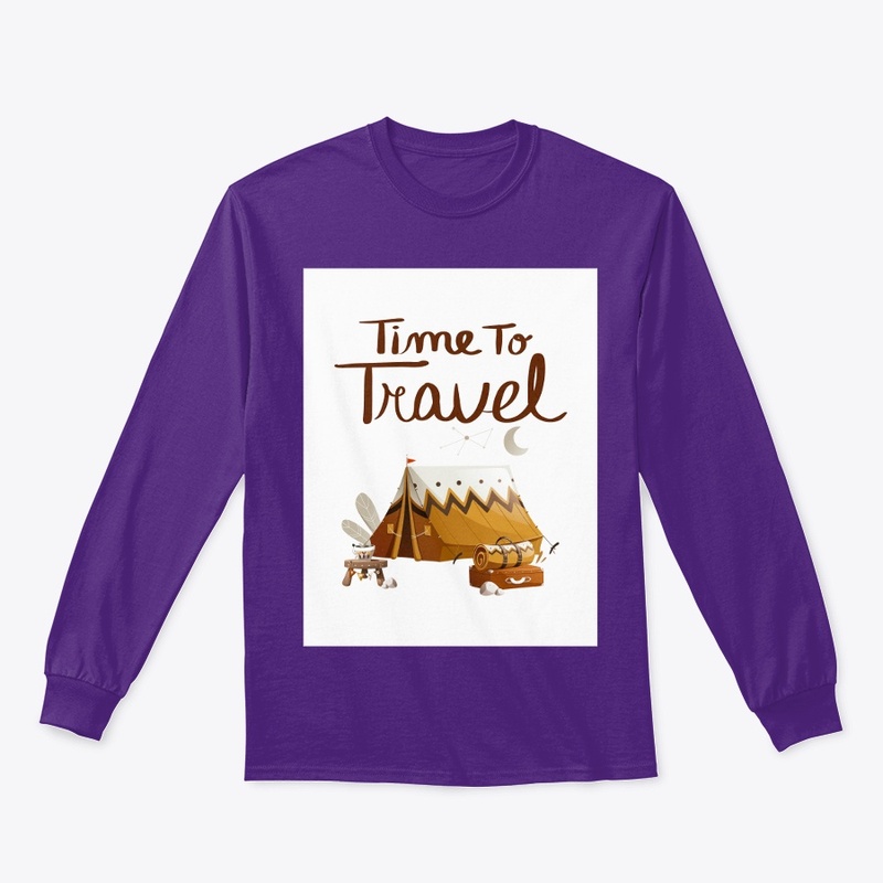 'TIME TO TRAVEL' t-shirt design 