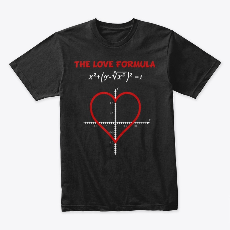 Funny The Love Formula Math T Shirt