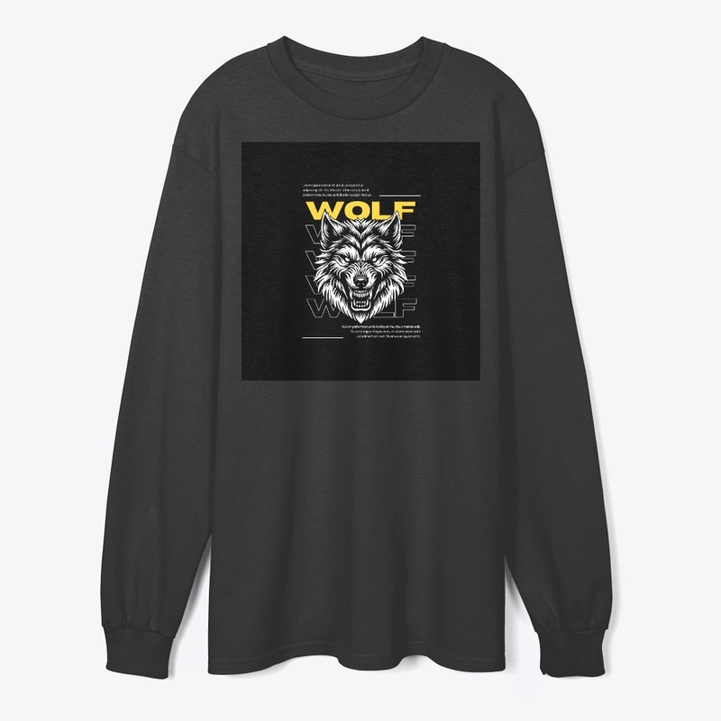 Wolf Classic Neck Comfortable Tshirt 
