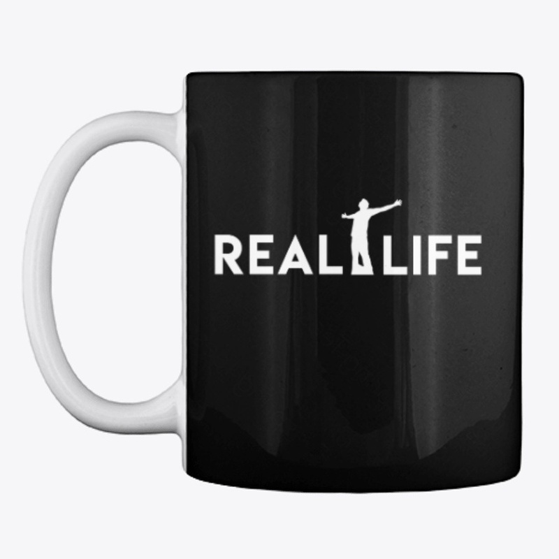 Mug Real Life White Logo