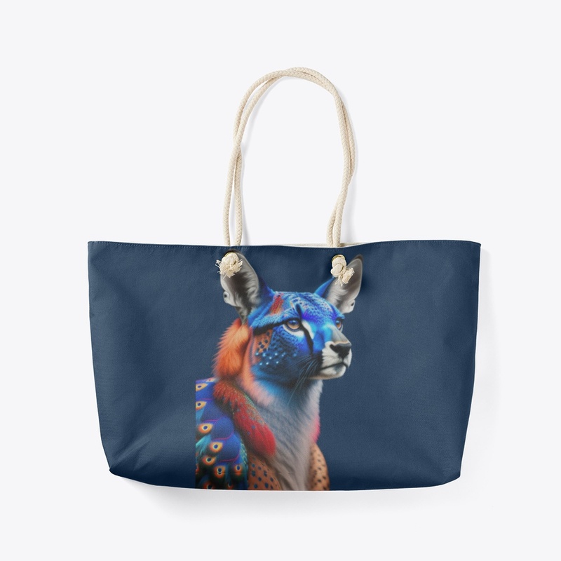  blue and red cheetah