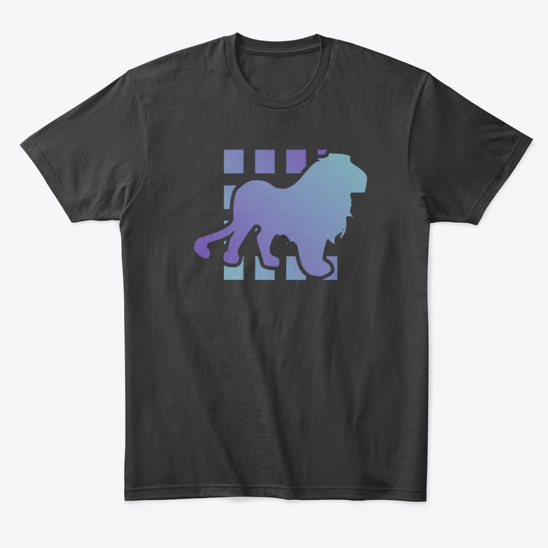Gradient Lion Silhouette