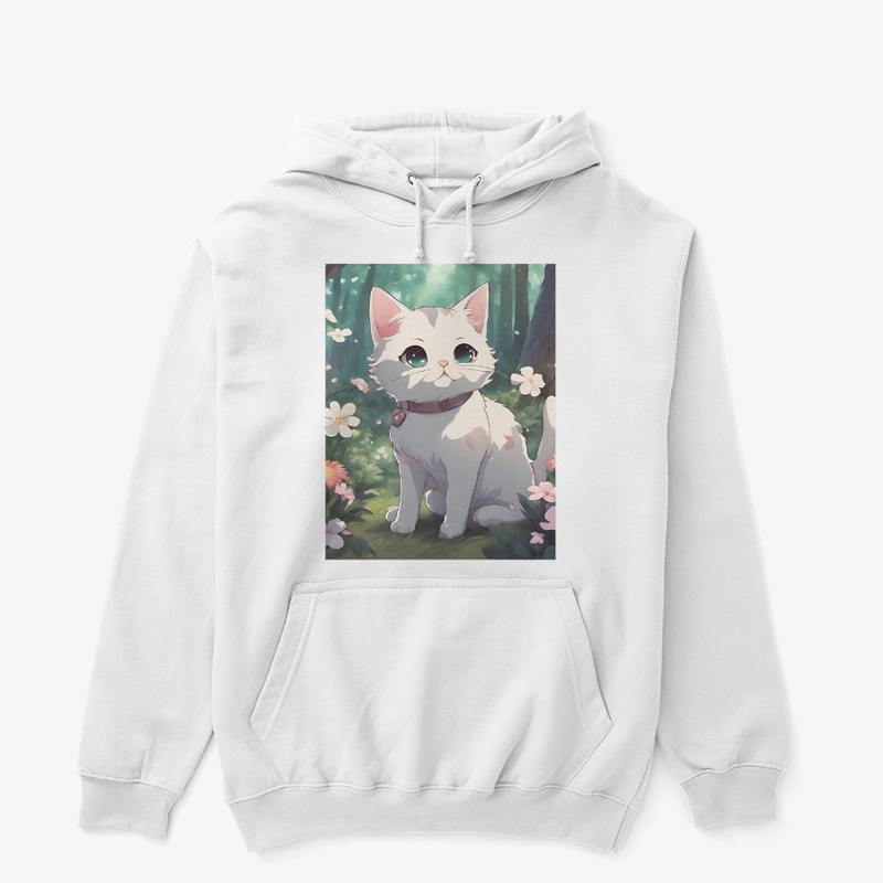 T-shirt design for forest cat