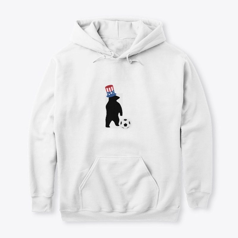  American flag football Tee w/ bear