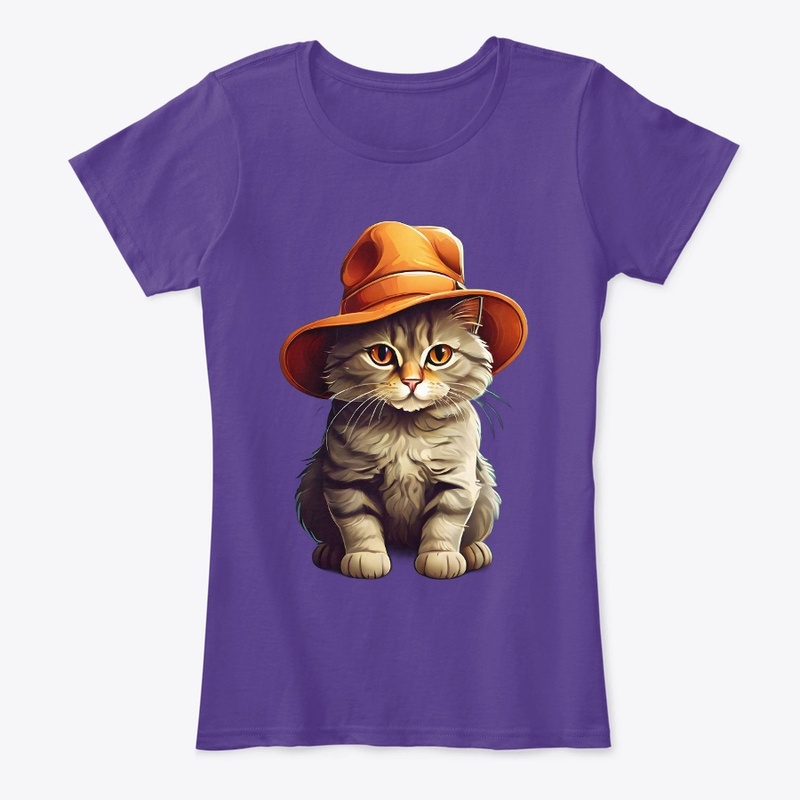 Cat with Hat Graphic T-Shirt