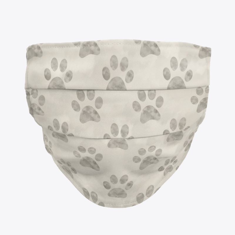 Grey Pawprint Mask (Plain)