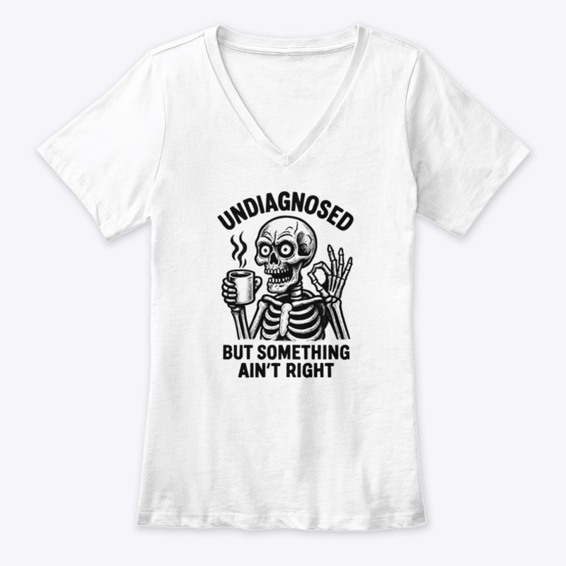 Undiagnosed August 2025 - Women's Premium V-Neck Tee - Women's Premium V-Neck Tee - Women's Premium V-Neck Tee - Women's Premium V-Neck Tee