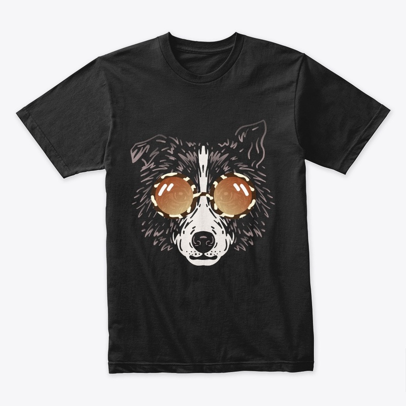Cute Dog in Sunglasses (Colored+sg01)