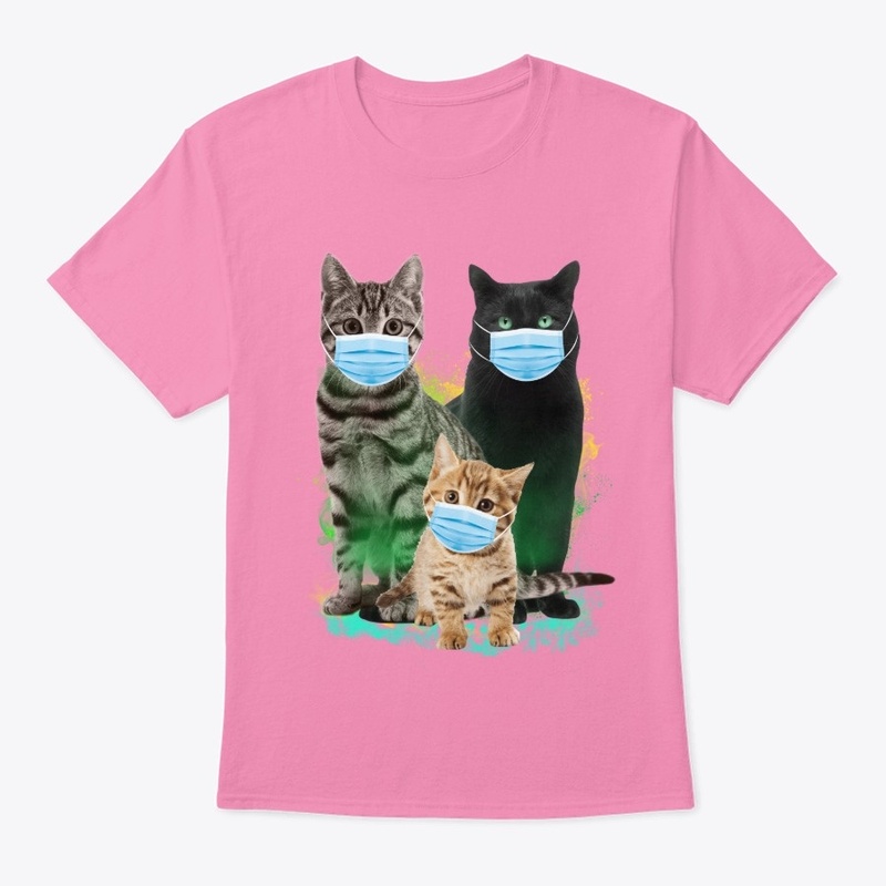 cat wearing a medical mask