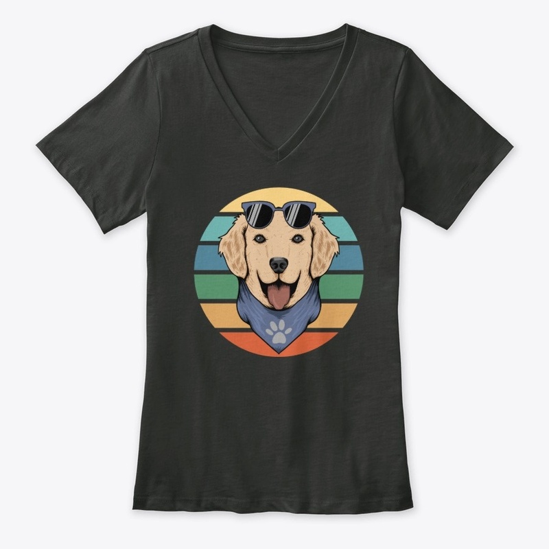Retro Dog in Bandana