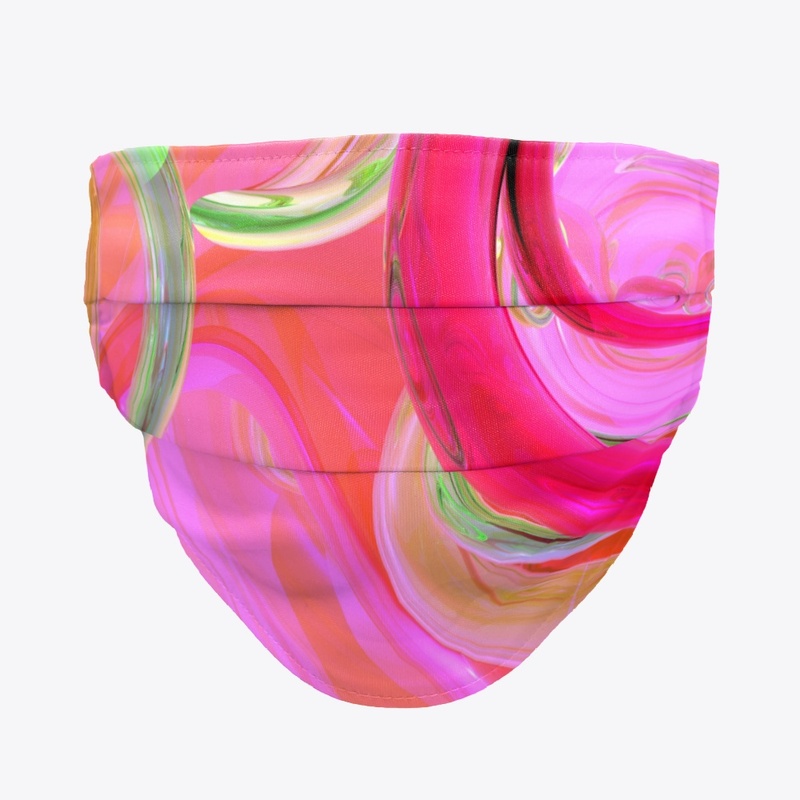 Fluorescent Tie-Dye with Green Accents