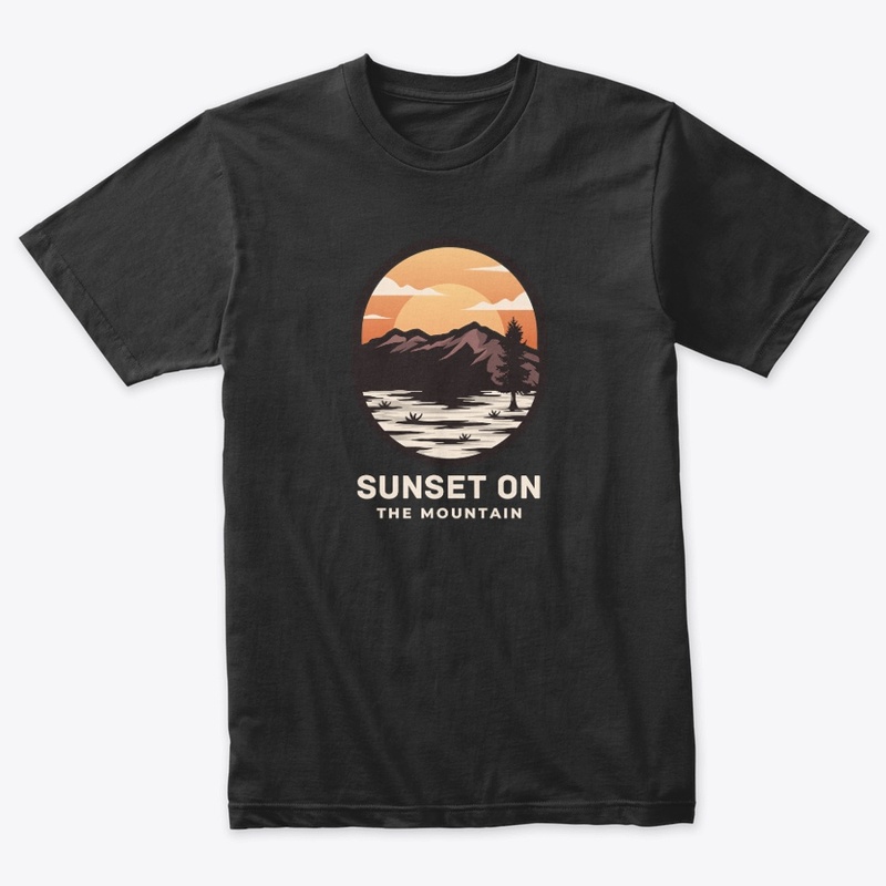 sunset on mountain