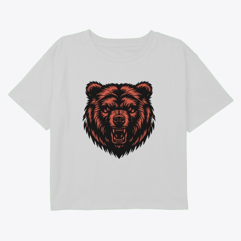 Fierce Bear Head Design