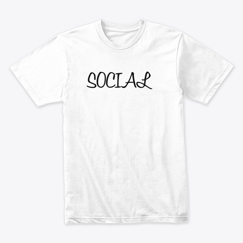 'Social' t-shirt and hoddie customised 