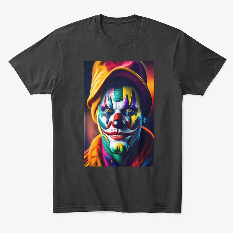 Scary Clown Sleeves Fantasy  T-Shirt