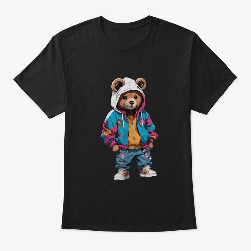 Cute Streetwear Teddy Bear Graphic