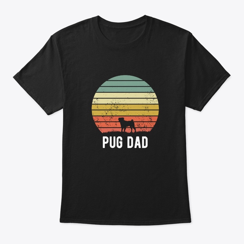 Retro Pug Dog Puppy Lover Sunset