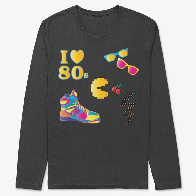 i love eighties design logo awsome desig