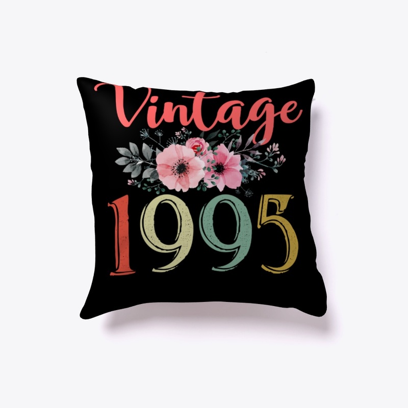 Vintage 1995 Floral 25th Birthday Gift