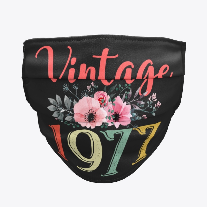 Vintage 1977 Floral 43rd Birthday Gift