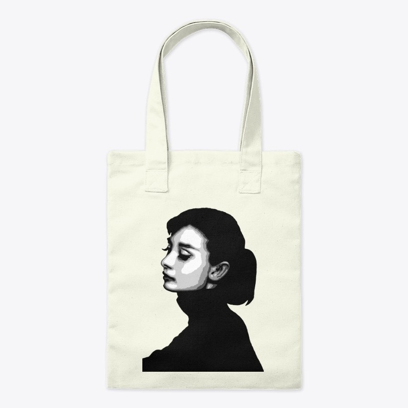 Aubrey Hepburn Black and White Portrait