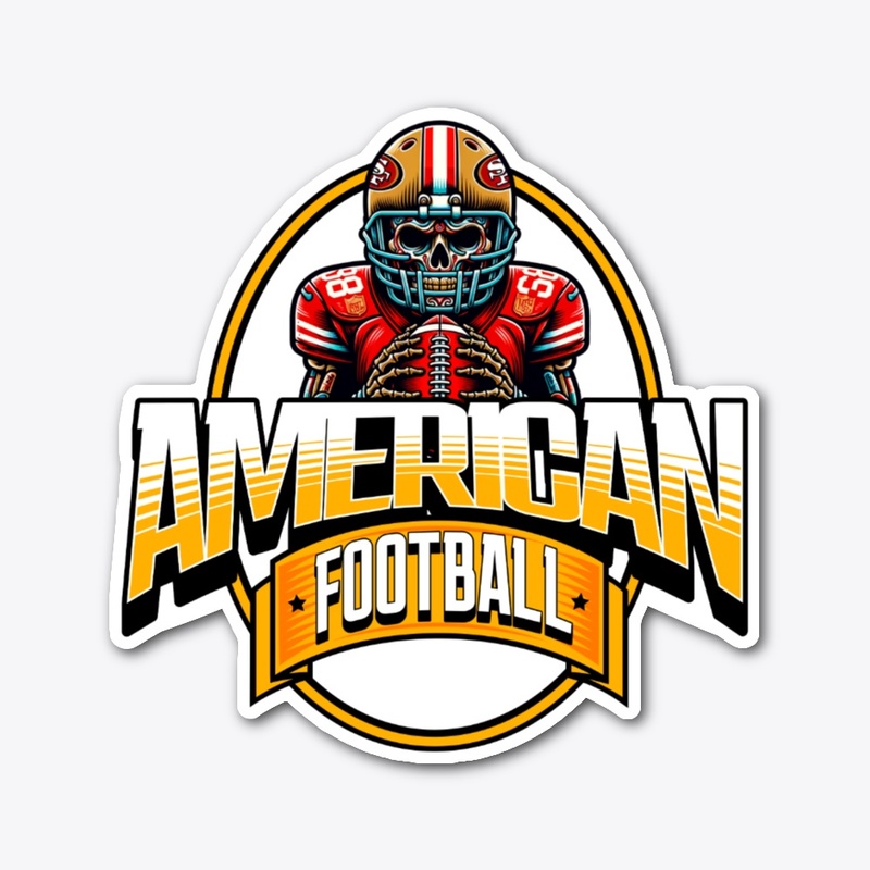 American Football Calavera Design 50