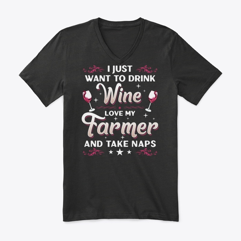 Funny Farmer's Wife And Wine Lover Gift