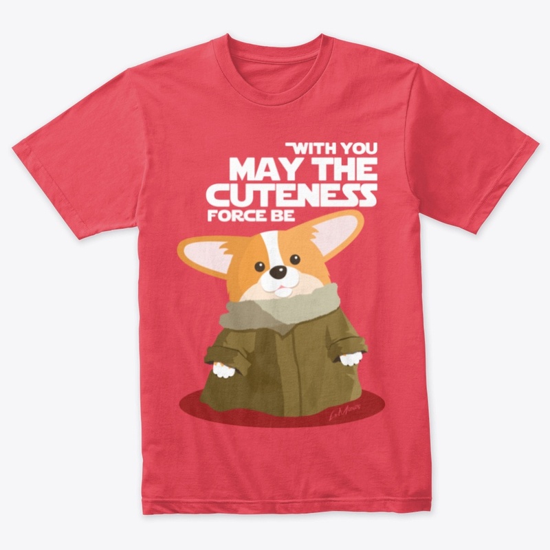 Corgi Cuteness Force-Red-TriBlend
