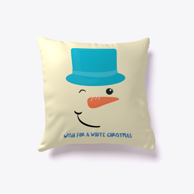 Christmas pillow cute snowman