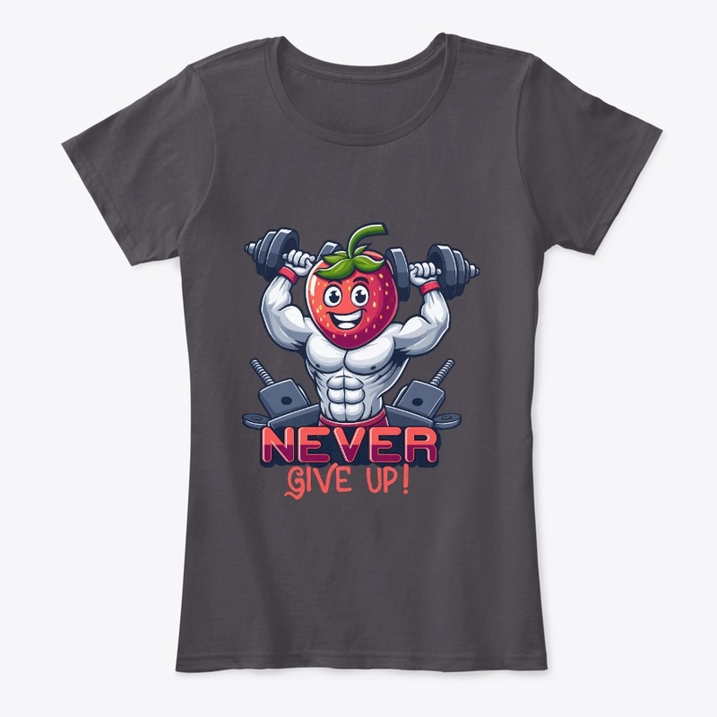 "Never Give Up Gym" T-Shirt Design