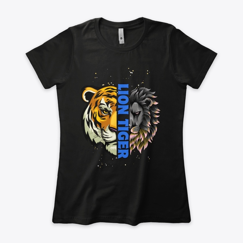 Lion Tiger Women's Premium Tee Design