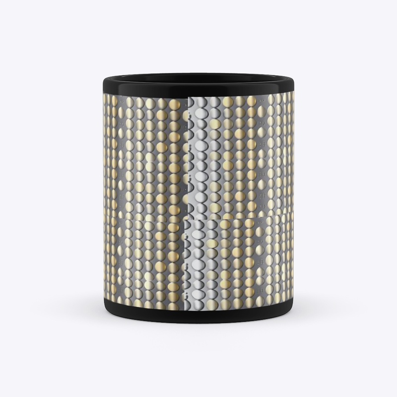 Elegant Metallic Dots Mug