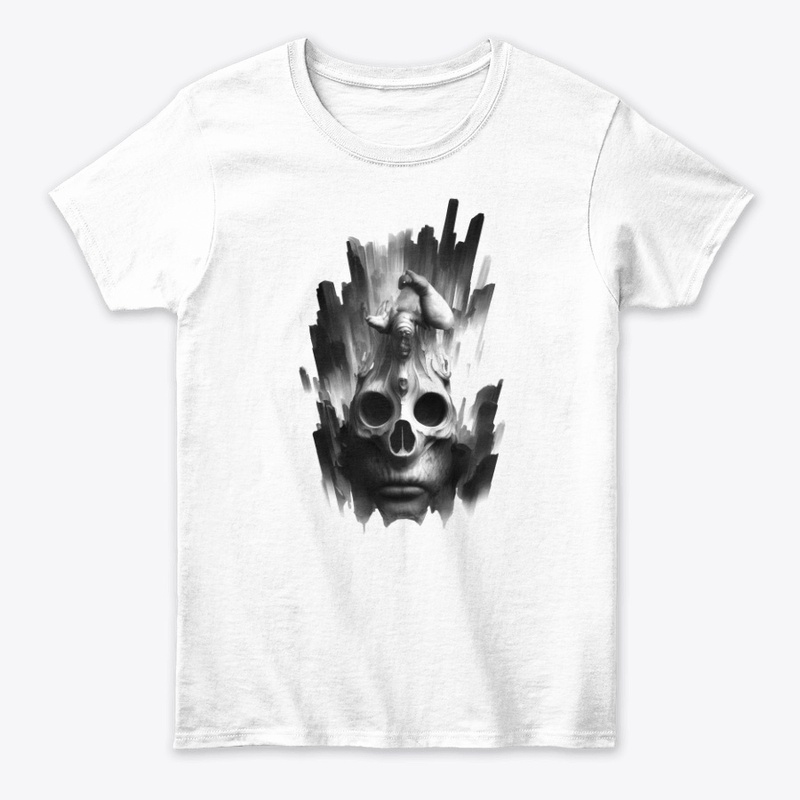 Black Wood Skull