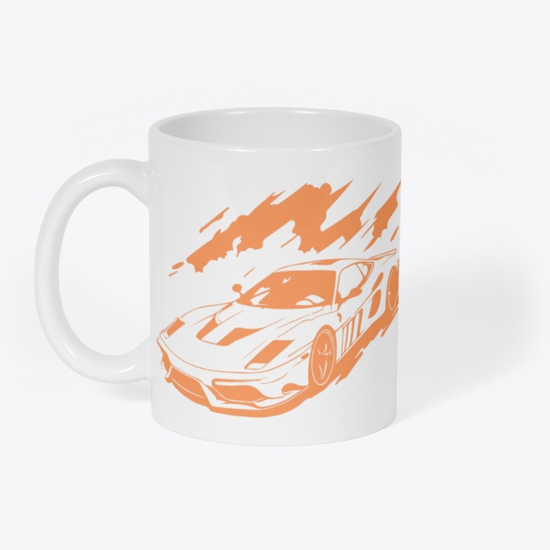 Speeding Flames Supercar
