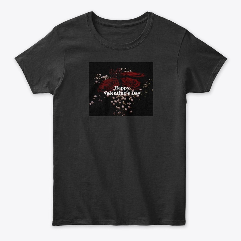 black elegant happy valentines day 