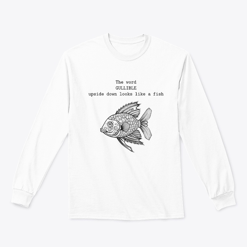 The word GULLIBLE upside down looks