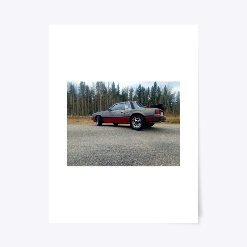 Side profile of Stitch the 81 Mustang