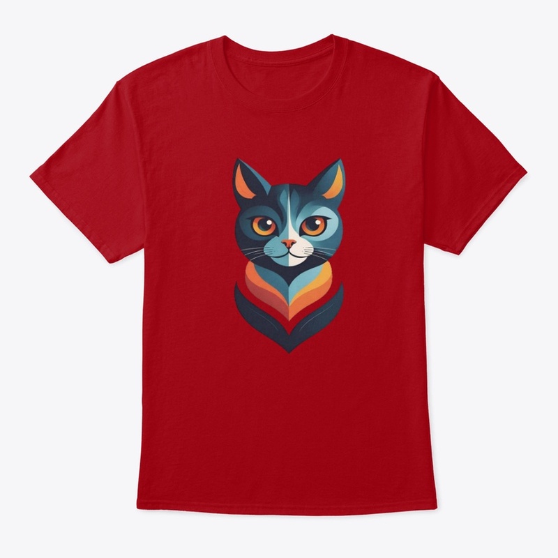 Cat, Stained Glass image Boys tee