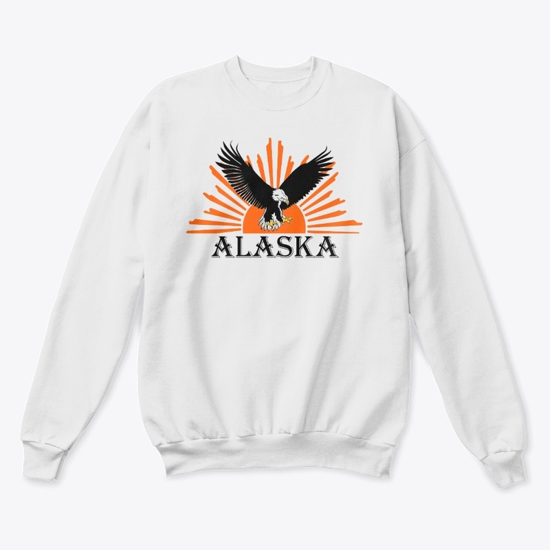 Stunning Retro Illustrated Alaska Eagle