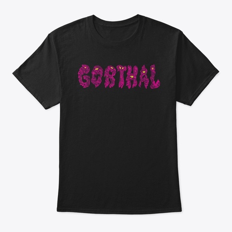 Letters Of Gorthal Black T-Shirt Front